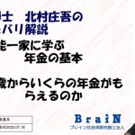 【北村先生】年金博士 北村庄吾の芸能人一家に学ぶ 年金の基礎